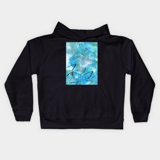 Art Acrylic artwork painting fish sea Kids Hoodie